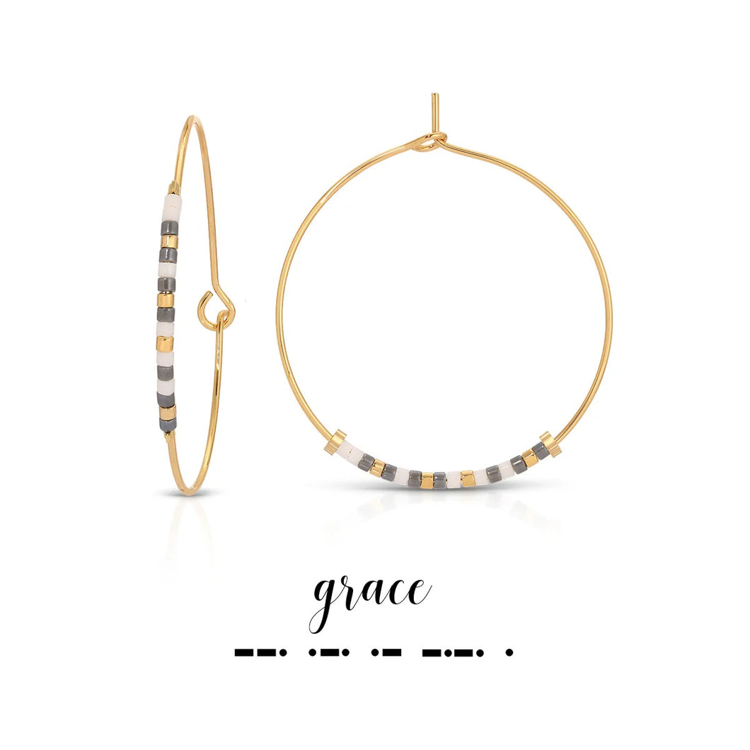 Grace Hoop Earrings