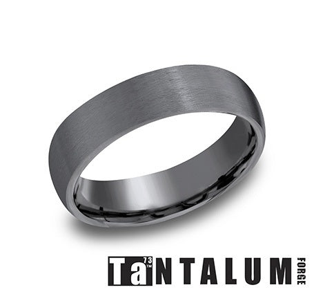 The Watchmen - Darkened Tantalum Comfort Fit with Satin Finish - 6mm - Size 10