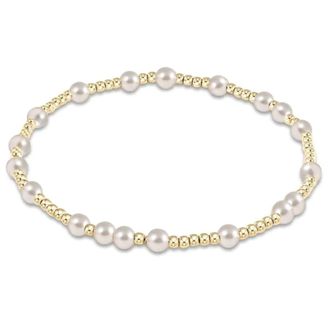 enewton Extends - Hope Unwritten 3mm Bead Bracelet - Pearl