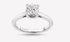 Ladies 14 Karat White Gold Four Prong Diamond Solitaire With 2.05Tw Round F VS2 Diamond Size 7 IGI Certificate # 72J704252412 Lab Grown Diamond