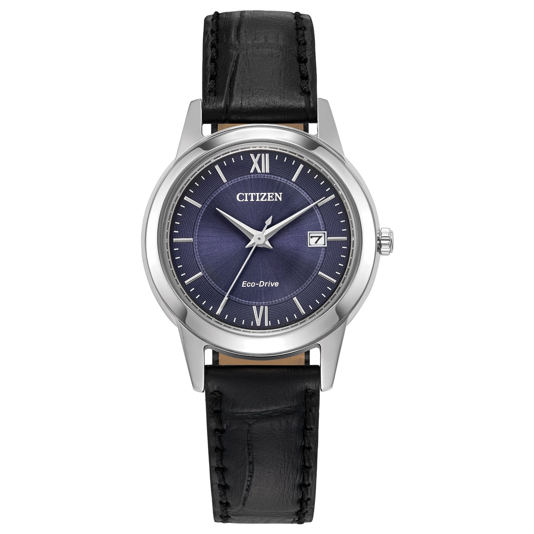 Ladies Eco-Drive WR Sterling Silver Stra Blue